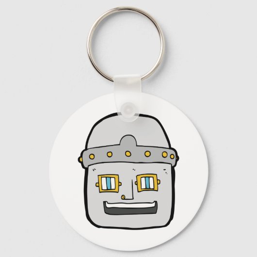 Robotkop Sleutelhanger (Achterkant)