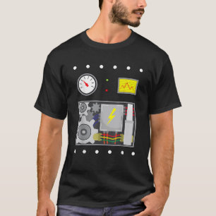 Robotkostuum Halloween T-Shirt voor robotfans Mann