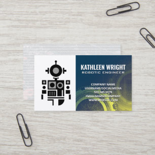Robotlogo Moderne technologie AI Visitekaartje