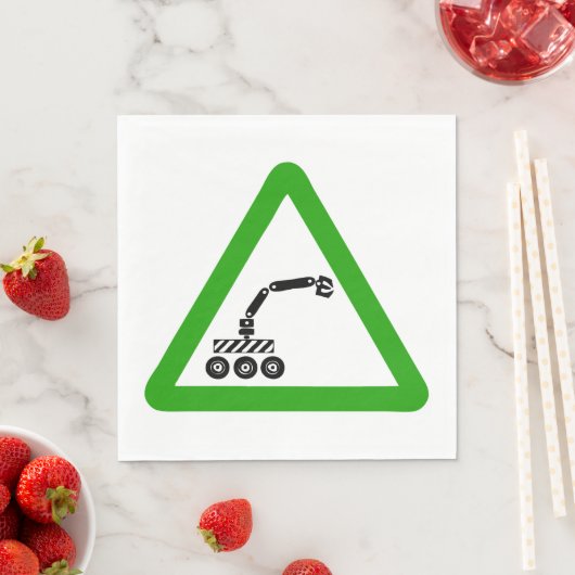 Robotmachine met uitschuifbare wapenmerken servet (Insitu)