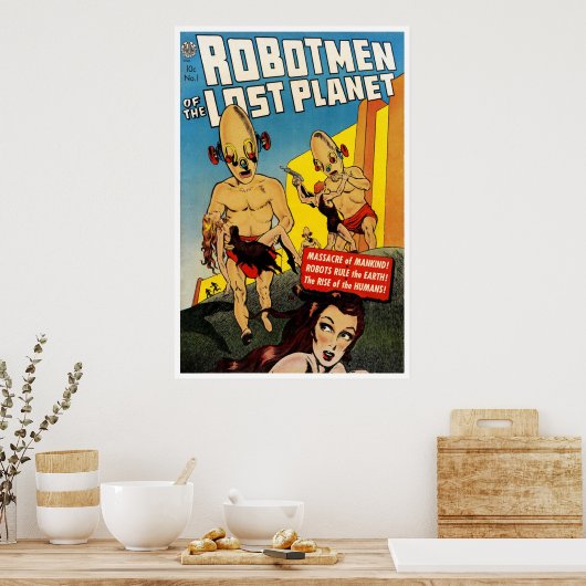 Robotmen van de verloren planeet #1 (1952) poster (Keuken)