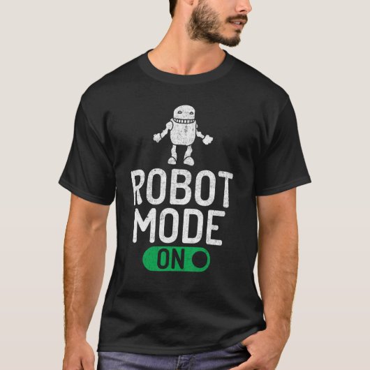 Robotmodus op robotica t-shirt (Voorkant)