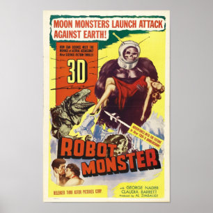 Robotmonster -  Sci-Fi Horror-film Poster
