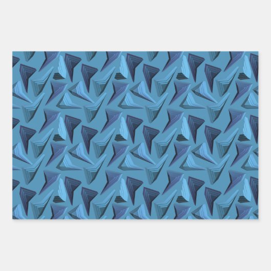 Robotonderdelen en elektrische bloemen inpakpapier vel (Voorkant 3)