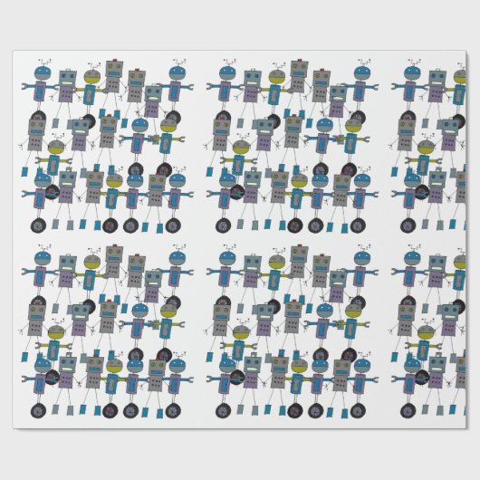 Robotpapier Cadeaupapier (Vlak)