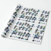 Robotpapier Cadeaupapier (Uitgerold)