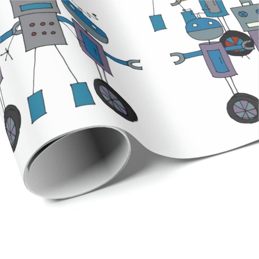 Robotpapier Cadeaupapier (Rol Hoek)