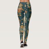 Robotpatroon Leggings – Cadeau voor jonge techfans (Achterkant)