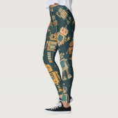 Robotpatroon Leggings – Cadeau voor jonge techfans (Links)