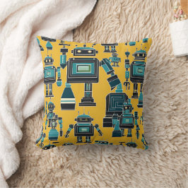 Robotpatroon (Mars van de Machines) Kussen