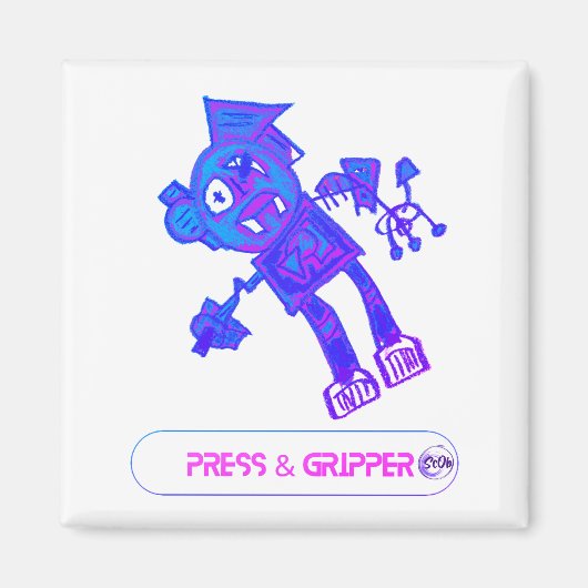 Robotpers & grijpermagneet magneet (Voorkant)