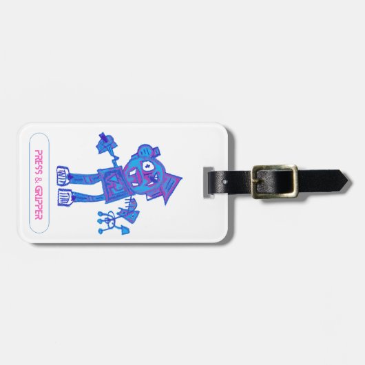 Robotpers & Gripper Bagagelabel (Voorkant horizontaal)