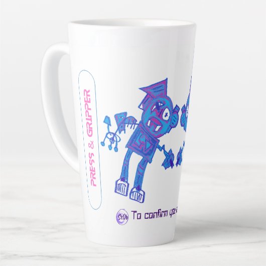 Robotpers & Gripper Latte Mok (Linkerhoek)