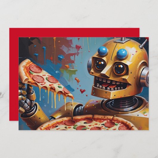 robotpizza kaart (Voorkant / Achterkant)