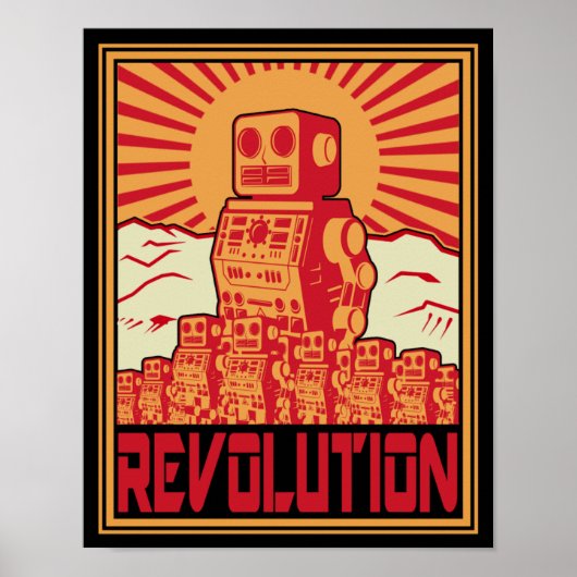 Robotrevolutie Poster (Voorkant)