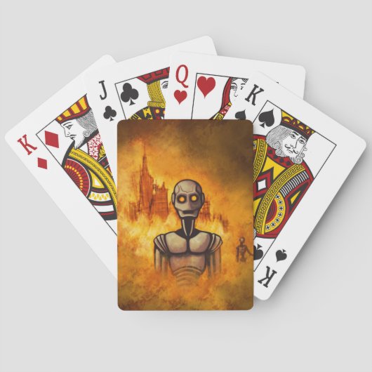 robotrevolutie scifi pokerkaarten (Achterkant)