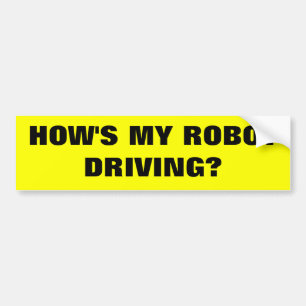 Robotrijden Bumpersticker