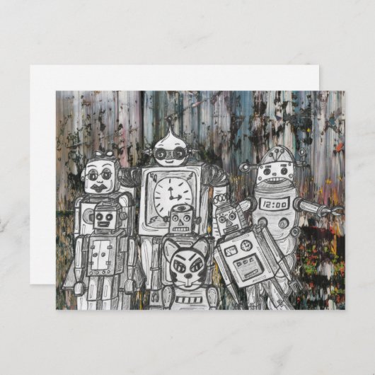 Robots 11 briefkaart (Voorkant / Achterkant)