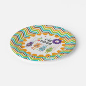 Robots 4th Birthday Paper Borden Papieren Bordje (Gekanteld)