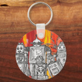 robots 7 sleutelring sleutelhanger (Voorkant)