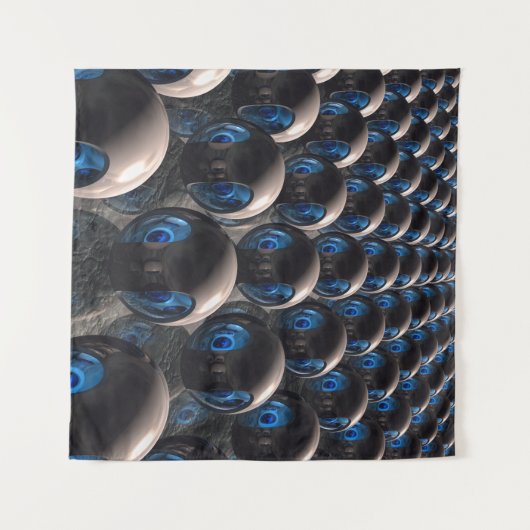 Robots bij zonsondergang wandkleed (Voorkant (horizontaal))