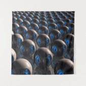 Robots bij zonsondergang wandkleed (Voorkant)