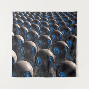 Robots bij zonsondergang wandkleed