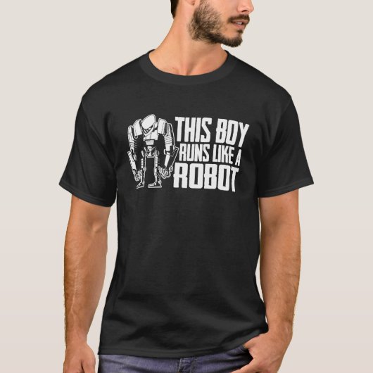 Robots Boy Artificial Intelligence Ai Robotics T-shirt (Voorkant)