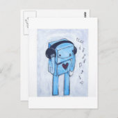 Robots. Briefkaart (Voorkant / Achterkant)