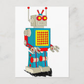 Robots cartoon briefkaart (Voorkant)