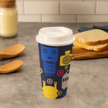 Robots Cartoon Pattern