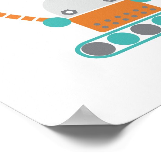 Robots Childrens Custom Growth Height Chart - Art Poster (Hoek)