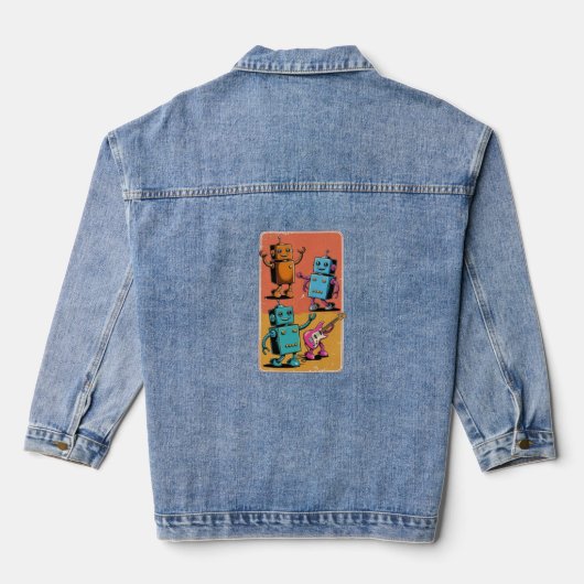  robots denim jacket (Achterkant)