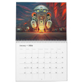 Robots - Digitial Artwork van Christine o.b.a. sti Kalender (Jan 2026)