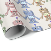 Robots en tandwielen inpakpapier (Rol Hoek)