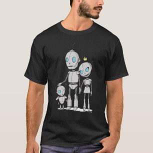 Robots Familie Papa Mam Kind Bot Droid Speelgoed R T-shirt