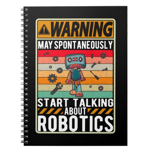 Robots Girls Boys Future Robotics Engineer Notitieboek (Voorkant)