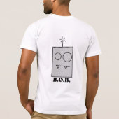 Robots houden van hotdogs! t-shirt (Achterkant)