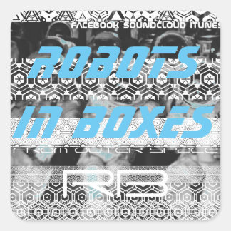 Robots in dozen stickers