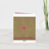 Robots in Liefde Wenskaart Kaart (Achterkant)