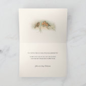 robots in sneeuw met kerstcadeautjes feestdagen kaart (Binnen)