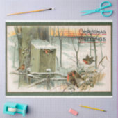 robots in sneeuw met kerstcadeautjes tissuepapier (Craft)