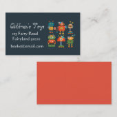 Robots kinder online speelgoed- en boekenbedrijf visitekaartje (Voorkant / Achterkant)