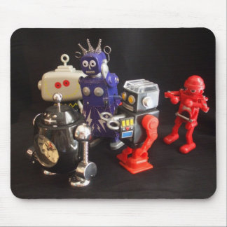 Robots komen uit Mousepad Muismat