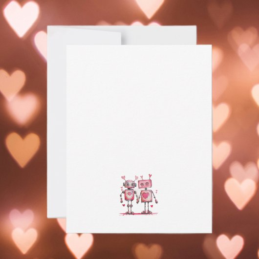 Robots maken mijn hart sneller op Valentijnsdag Kaart
