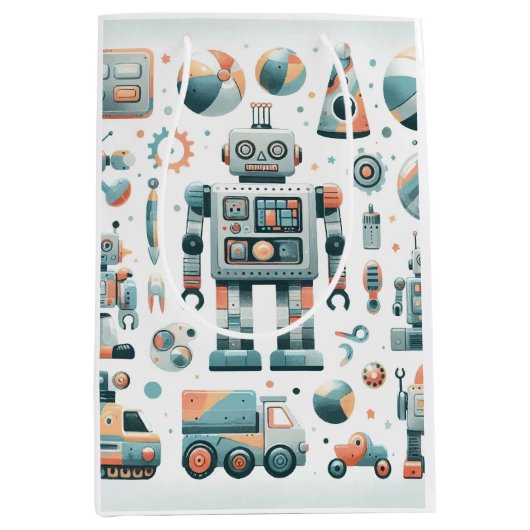 Robots Medium Cadeauzakje (Voorkant)