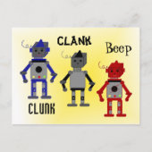 Robots met Funny Sayings Briefkaart (Voorkant)