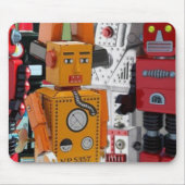 Robots Mousepad Muismat (Voorkant)