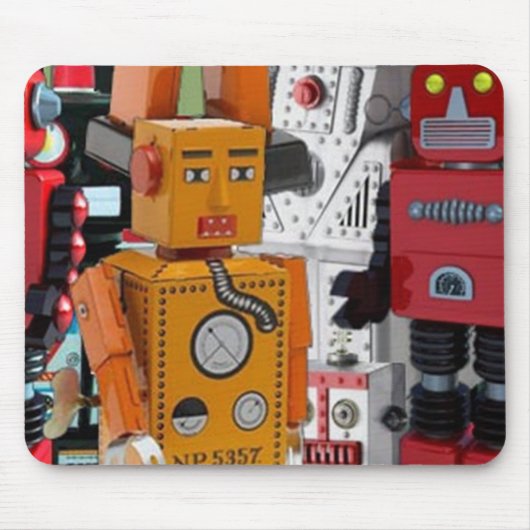 Robots Mousepad Muismat (Voorkant)