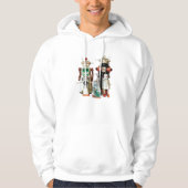 robots omhoog hoodie (Voorkant)
